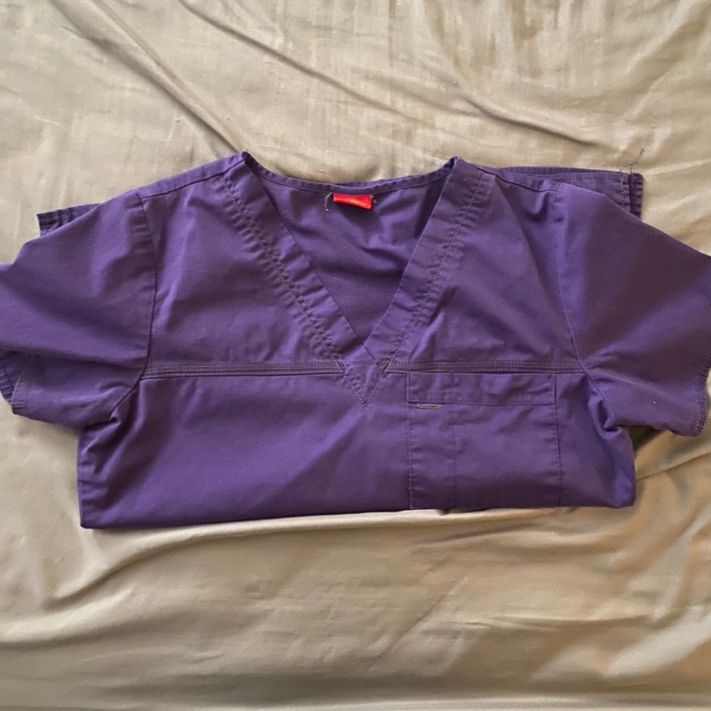 Dickies purple scrub top